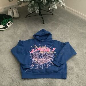 Superdry Blue Hoodie with Psp5der hoodie